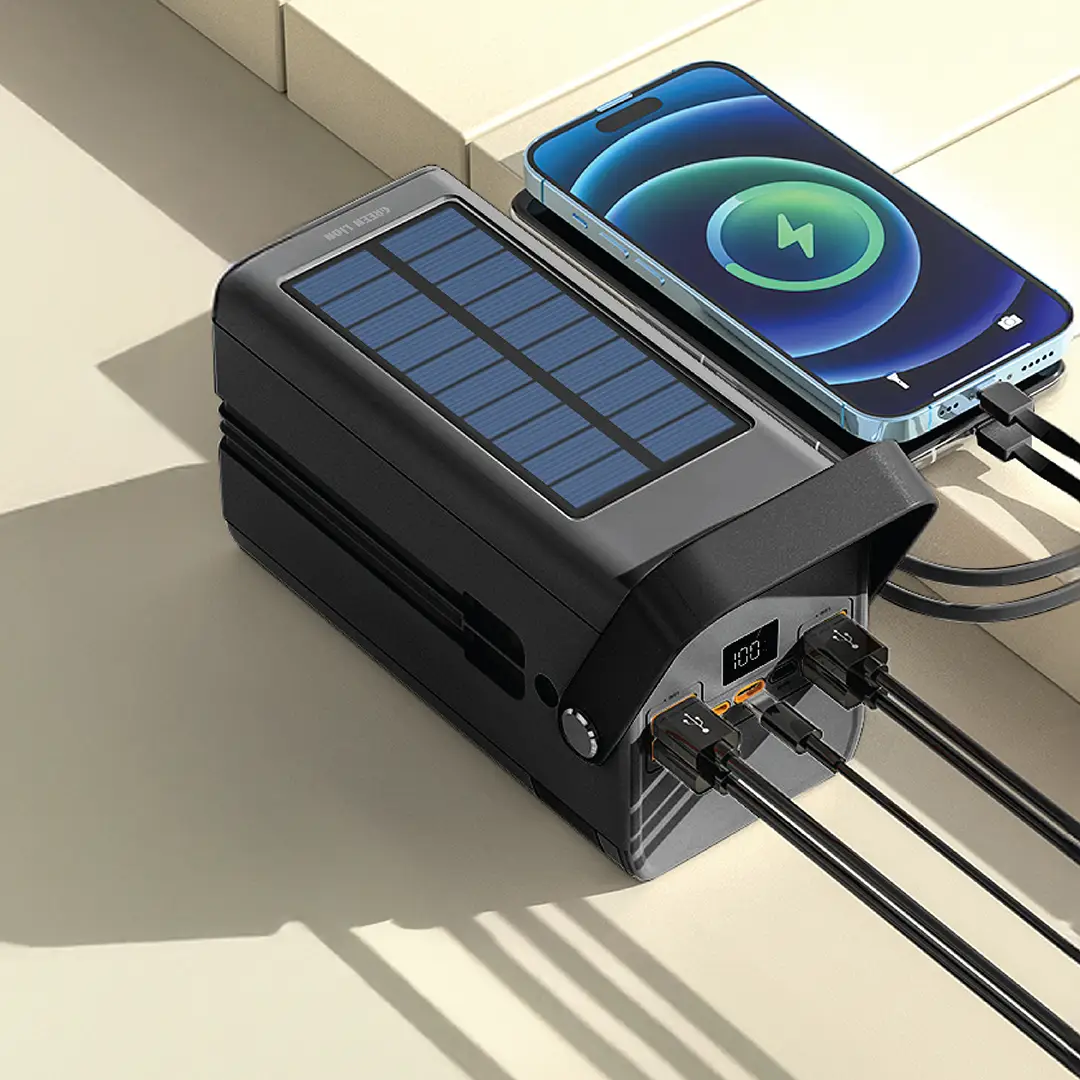 Green Lion Solar X Power Bank - Black